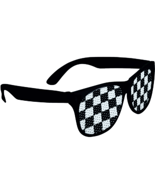 Checkered Lens Sunglasses Race Track Wholesale