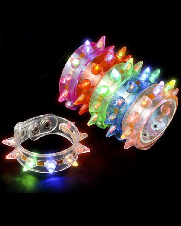 light up spike bracelet