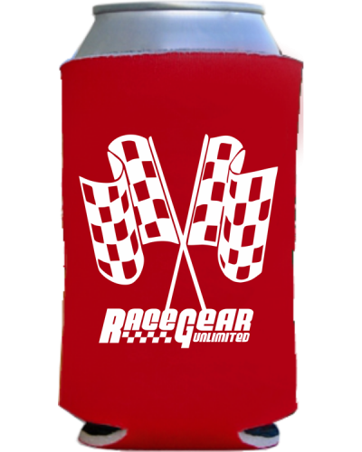 Can Cooler w/Checkered Flag 16oz. – Race Track Wholesale