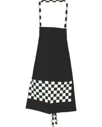Black & White Checkered Chef's Apron