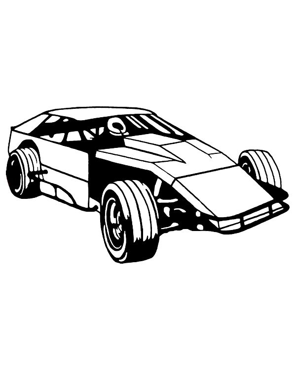 Modified Race Car Decal Style 1 – Race Track Wholesale